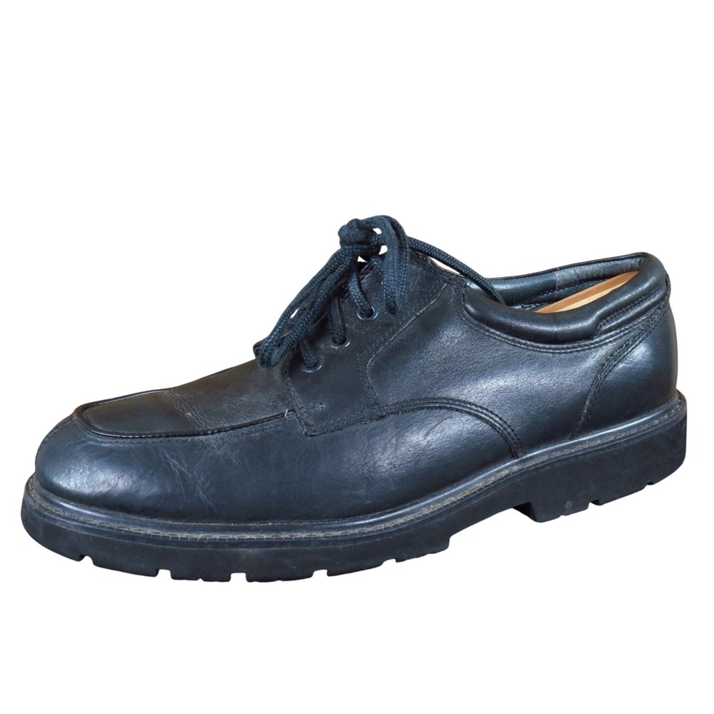 Dockers Warden Men Casual Oxford Shoes Size 10.5 Everyday Work Black Leather‎